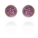 Pendiente Amid con piedras preciosas rosas de la línea 'Edurne for Luxor' para la temporada invierno 2015