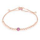 Pulsera Kay de piedras preciosas rosa de la línea 'Edurne for Luxor' para la temporada invierno 2015