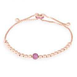 Pulsera Kay de piedras preciosas rosa de la línea 'Edurne for Luxor' para la temporada invierno 2015