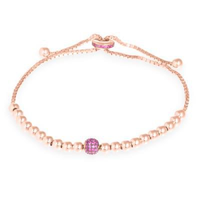 Pulsera Kay de piedras preciosas rosa de la línea 'Edurne for Luxor' para la temporada invierno 2015