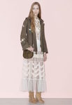 Vestido estilo folk transparente y chaqueta para la línea Pre-Fall 2016 de Valentino