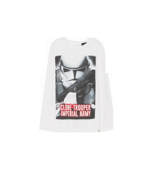 Camiseta blanca de manga corta con soldado imperial de 'Star Wars' para Lefties