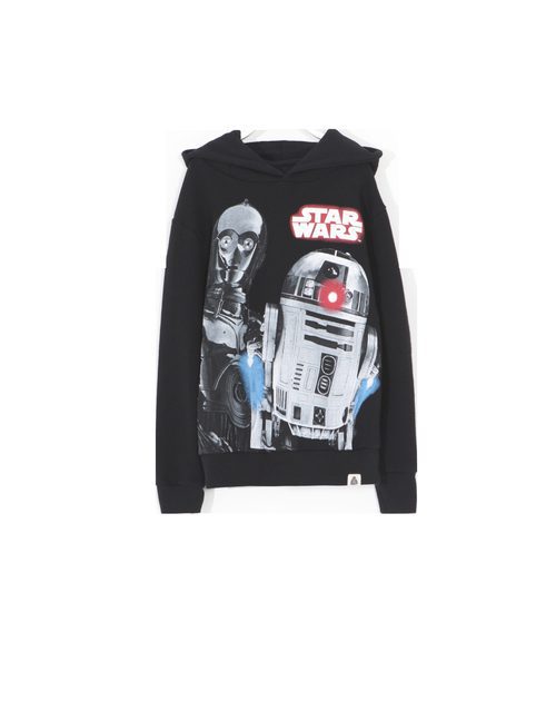 Camiseta negra con capucha con personajes de 'Star Wars' para Lefties