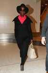 Lupita Nyongo llegando a Los Angeles para la presentación de 'Star Wars'