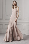Vestido largo en rosa palo estilo lencero de Ralph Lauren para la colección Pre-Fall 2016