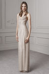 Vestido largo recto con superposición de telas de Ralph Lauren para la colección Pre-Fall 2016
