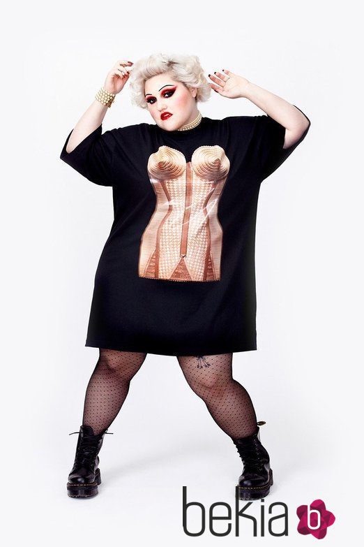 Beth Ditto, imagen de una línea de tallas grandes de Jean Paul Gaultier