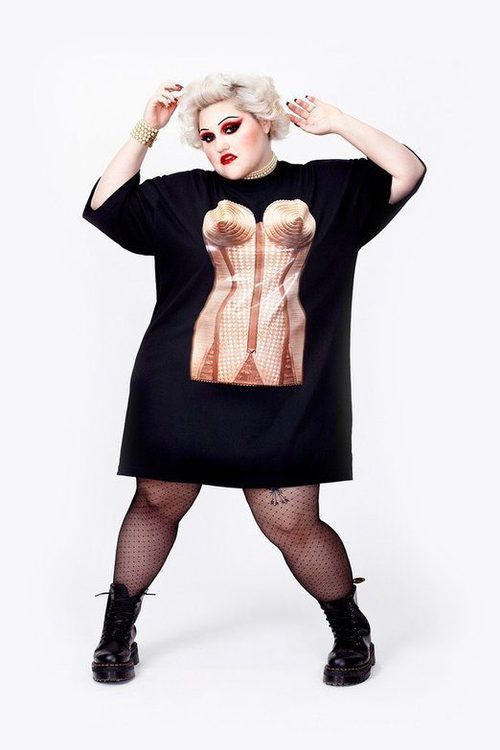 Beth Ditto, imagen de una línea de tallas grandes de Jean Paul Gaultier