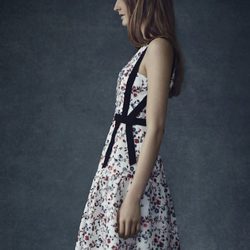 Vestido blanco con estampado floral de la colección Pre-Fall 2016 de Erdem