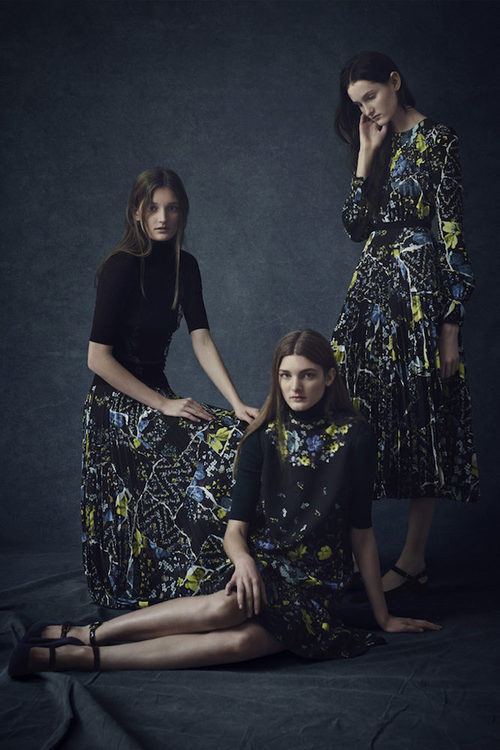 Prendas con manchas de pintura de la colección Pre-Fall 2016 de Erdem