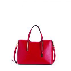 Bolso mediano rojo con doble asa de la nueva colección de Carpisa para navidad 2015