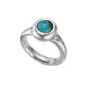 Anillo con brillantes turquesa de la colección 'The Darker Side' de Uno de 50