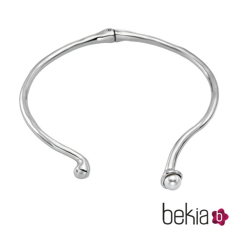 Collar abierto de plata de la colección 'The Darker Side' de Uno de 50