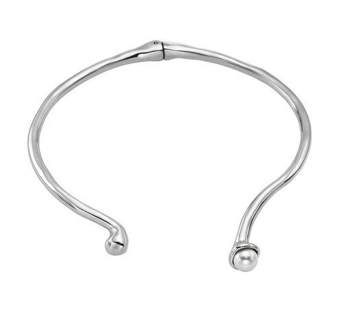 Collar abierto de plata de la colección 'The Darker Side' de Uno de 50