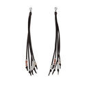 Pendientes largos de cintas de cuero de la colección 'The Darker Side' de Uno de 50