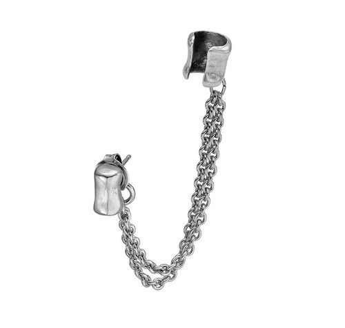 Earcuffs plateado de la colección 'The Darker Side' de Uno de 50