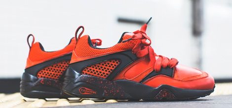 Zapatillas rojas y negras 'New York is for lovers' de la nueva colaboración de PUMA