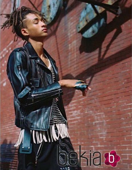 Jaden Smith posando para la nueva campaña primavera/verano 2016 de Louis Vuitton