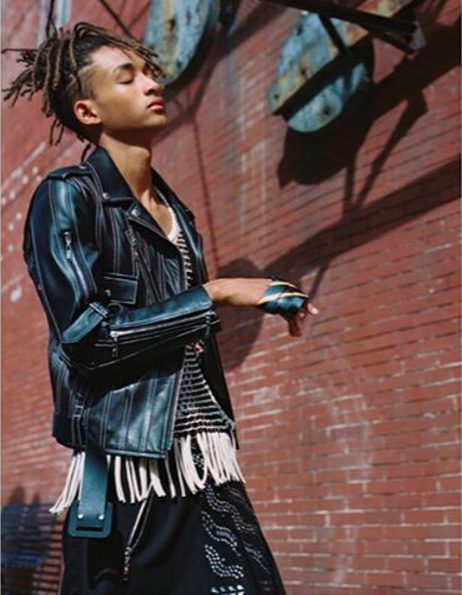 Jaden Smith posando para la nueva campaña primavera/verano 2016 de Louis Vuitton
