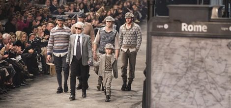 Chalecos de jacquard en lana de la línea masculina de la última colección de Chanel