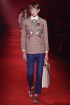 Americana de cuadros con doble botonadura y estampado de lentejuelas para Gucci