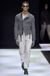 Chaqueta con estampado geométrico y cremallera lateral para Armani