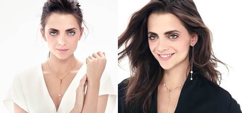 Macarena Gómez con joyas de Montblanc para la colección 'Moon Garden'