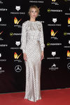 Ingrid García Jonsson con un vestido de Max Mara con estrellas estampadas en los Premios Feroz 2016