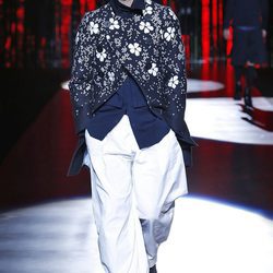Abrigo estilo frac con detalles florales estampados con pantalones anchos para Dsquared2