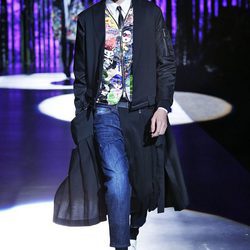 Abrigo largo con chaqueta bomber con estampado manga para Dsquared2