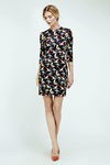Vestido corto recto con estampado abstracto de Dolores Promesas Resort 2016