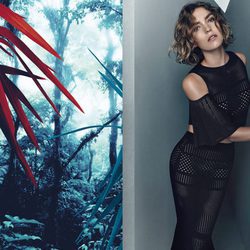 Vestido negro de encaje con cortes en los hombros de Pinko para Primavera/Verano 2016