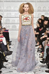 Vestido con estampado de mariscos de Schiaparelli en la Semana de la Alta Costura de París Primavera/Verano 2016
