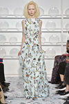 Vestido con estampado surrealista de Schiaparelli en la Semana de la Alta Costura de París Primavera/Verano 2016