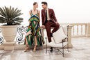 Jon Kortajarena con traje sastre marrón de Salvatore Ferragamo para la colección 'The Splendor of Life'