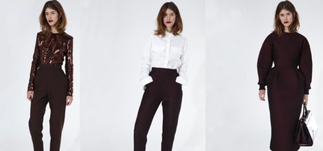 Jersey de lentejuelas marsala de 2nd LAB by 2nd Skin para primavera/verano 2016