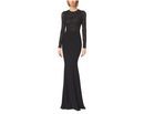 Vestido con cuerpo de encaje y manga larga con falda lisa de Michael Kors