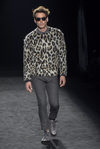 Jersey de lana con estampado en print animal de Custo Barcelona en la 080 Barcelona otoño/invierno 2016/2017