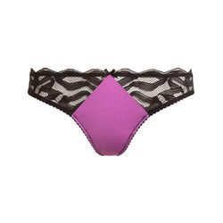 Braguita con encajes en negro y un toque lila de la nueva colección ONE LOVE para San Valentín 2016 de Yamamay