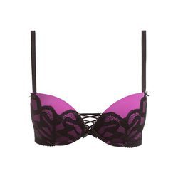 Sujetador fucsia con encajes en negro de la nueva colección ONE LOVE para San Valentín 2016 de Yamamay