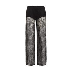 Pantalón de pijama de raso en negro de la nueva colección ONE LOVE para San Valentín de Yamamay