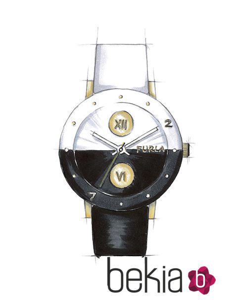 Boceto del modelo de reloj de Furla y Morellato