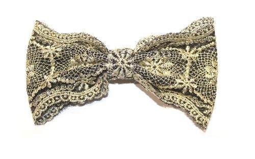 Lazo oro viejo de encaje de Alma Luzón para novias
