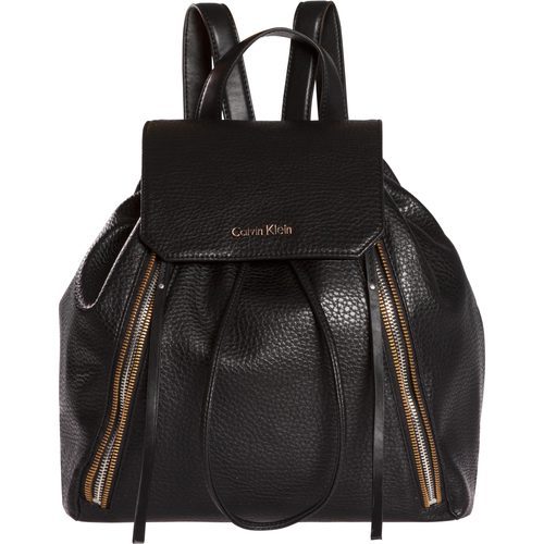 Mochila de piel con cremalleras de Calvin Klein para primavera/verano 2016