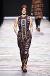 Vestido estampado de David Delfín en la FW de Madrid para otoño/invierno 2016/2017