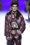 Traje jacquard inspiración torero de Francis Montesinos en la FW de Madrid para otoño/invierno 2016/2017