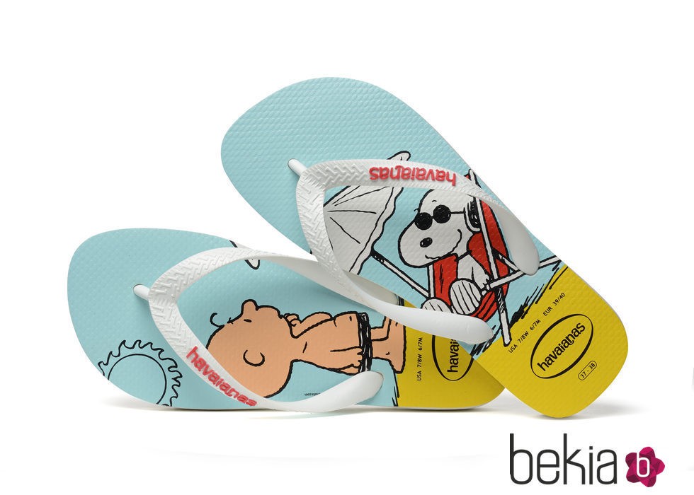 Chanclas con Charlie Brown y Snoopy de Havaianas