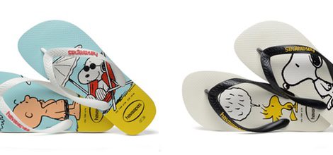 Chanclas con Charlie Brown y Snoopy de Havaianas