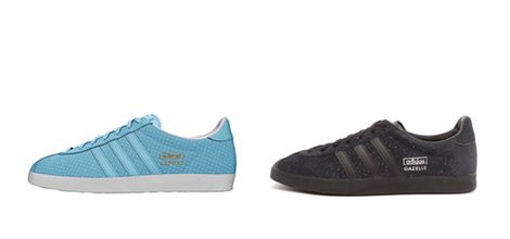 Deportivas azules de la línea 'Gazelle' de Adidas con IKKS