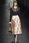 Falda plisada de Gucci en la FW de Milán para otoño/invierno 2016/2017